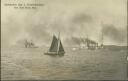 Schiffe - Auslaufen des I. Geschwaders - Foto-AK ca. 1910