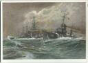 Postkarte - Durchbruch der Torpedoboote