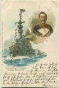 Postkarte - Schlachtschiff I. Klasse Kaiser Wilhelm II.