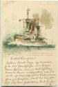 Postkarte - S.M. Panzerschiff Brandenburg