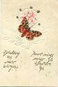 Postkarte - Schmetterling - Spruch