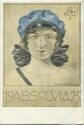 Absolvia 1925 - Künstlerkarte signiert Edm. Liebisch.25