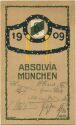 Künstlerkarte - Studentica - 1909 Absolvia München