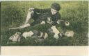 Meerschweinchen - Junge - Künstleransichtskarte