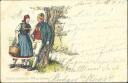Hessische Landestrachten aus dem Schwalm - Postkarte
