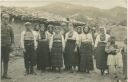 Mazedonien - Menschengruppe - Foto-AK ca. 1915