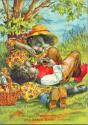 Postkarte - Igel - Picknick - Uns geht's gut...