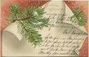 Postkarte - Fröhliche Weihnachten - Tannenzweig