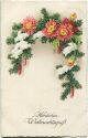 Postkarte - Herzlichen Weihnachtsgruß - Tannenzweige