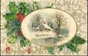 Postkarte - Christmas Greetings - Stechpalmen