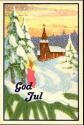 Postkarte - Norwegen God Jul - Weihnachten