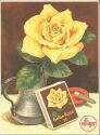 Ansichtskarte - Werbung - Villiger Zigarre - Gelbe Rose 1957