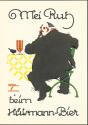 Postkarte - Hülsmann-Bier - signiert Ludwig Hohlwein München