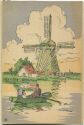 Postkarte - Windmühle - Volendam Holland