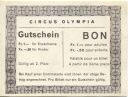 Schweizer Familienunternehmen Circus Olympia - Gutschein - Bon