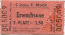 Circus F. Nock - Eintrittskarte