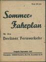 Sommer-Fahrplan für den Berliner Fernverkehr - September 1947