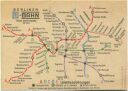Berlin - Berliner U-Bahn Netz 1947