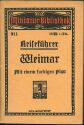 Miniatur-Bibliothek Nr. 911 - Reiseführer Weimar