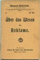 Miniatur-Bibliothek Nr. 4 - Über das Wesen der Reklame
