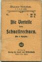 Miniatur-Bibliothek Nr. 61 - Die Vorteile beim Schnellrechnen