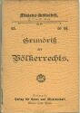 Miniatur-Bibliothek Nr. 65 - Grundriss des Völkerrechts von Hans Brahm