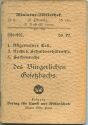 Miniatur-Bibliothek Nr. 226/227 - Bürgerliches Gesetzbuch