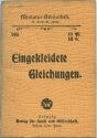 Miniatur-Bibliothek Nr. 263 - Eingekleidete Gleichungen