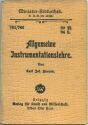 Miniatur-Bibliothek Nr. 761/762 - Allgemeine Instrumentationslehre