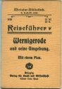 Miniatur-Bibliothek Nr. 936 - Reiseführer Wernigerode und seine Umgebung