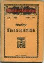 Miniatur-Bibliothek Nr. 1087-1089 - Deutsche Theatergeschichte
