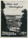 Mit Rucksack und Nagelschuh Heft 18 - Weser- und Weserbergland 1932 - 32 Seiten mit 14 Abbildungen