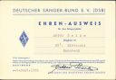 Ehren-Ausweis 1953 - Deutscher Sänger-Bund e. V.