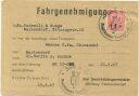 Fahrgenehmigung 1947 der Fa. Pudewill & Runge Mariendorf