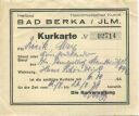 Heilbad Bad Berka - Kurkarte
