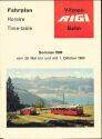 Vitznau Rigi Bahn - Fahrplan Sommer 1960