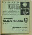 Fahrplan - TAH Sommer 1958 - Herausgegeben vom Täglichen Anzeiger Holzminden - sämtliche Verkehrsverbindungen des Oberwesergebietes von Hann. Münden bis Bodenwerder 84 Seiten