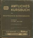 Amtliches Kursbuch der Deutschen Bundesbahn - Sommer 1956