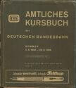 Amtliches Kursbuch der Deutschen Bundesbahn - Sommer 1956