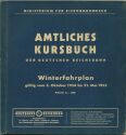 Amtliches Kursbuch - Deutsche Demokratische Republik Winterfahrplan 1954