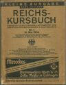 Reichs-Kursbuch 1934 - Kleine Ausgabe ohne Ausland - Übersicht