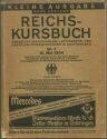 Reichs-Kursbuch 1934 - Kleine Ausgabe ohne Ausland - Übersicht