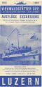 Vierwaldstätter See - Ausflüge Schiffe und Bergbahnen - Faltblatt 1962
