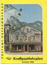 Postamt Oberammergau - Kraftpost Fahrplan Sommer 1960 36 Seiten