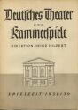 Deutsches Theater und Kammerspiele - Direktion Heinz Hilpert - Spielzeit 1938/39 - 2 Doppelseiten