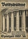 Volksbühne Berlin - Generalintendant Eugen Klöpfer - Spielzeit 1937/38 - 2 Doppelseiten