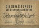 Die Sowjetunion das Bollwerk des Friedens - Dokumentarfilm- Festspiele 1949 - 16 Seiten