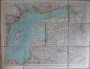 Westrussland nördlicher Teil 1908 - 42cm x 54cm auf Leinen gezogen