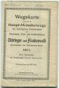 Thüringer- und Frankenwald 1911 - Wegekarte