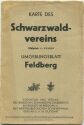 Feldberg Umgebung - Wander- und Skikarte des Schwarzwaldvereins